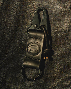 Revolver x Oscar & Wells Leather Keychain (Black)