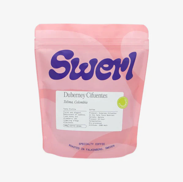 Swerl Colombia Duberney Ciofuentes Geisha *52h Natural Process FIlter*