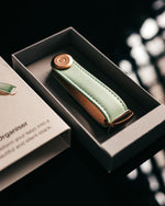 OrbitKey Key Organizer Leather 'Mint'