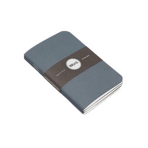 Word Notebooks Denim (Dark Dark Blue) 3 Pack Memo Books