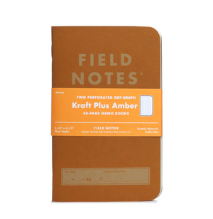 Field Notes Kraft Plus Amber 2 Pack Memo Books