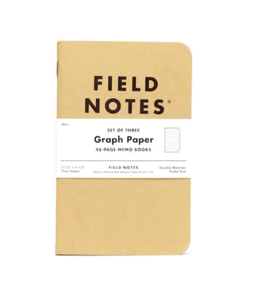 Field Notes Original Graph Paper 3 Pack Memo Books